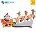 Décorations géantes Christmas Inflatable Sleigh Outdoor Inflatable Christmas Sleigh